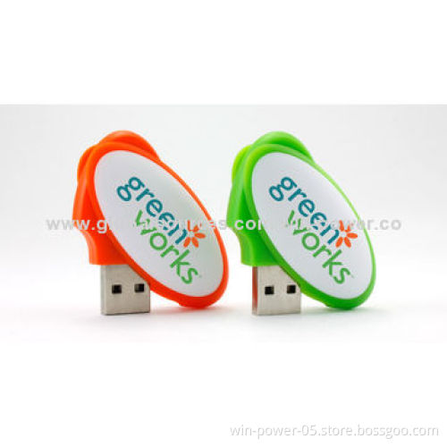 Twist USB Flash Drive, USB3.0, Full Capacity, CE Mark, Customized Logos and Various Colors Welcomed